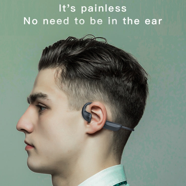 G100 Bluetooth 5.0 Wireless Ear-mounted Sports Waterproof Bone Conduction Earphone