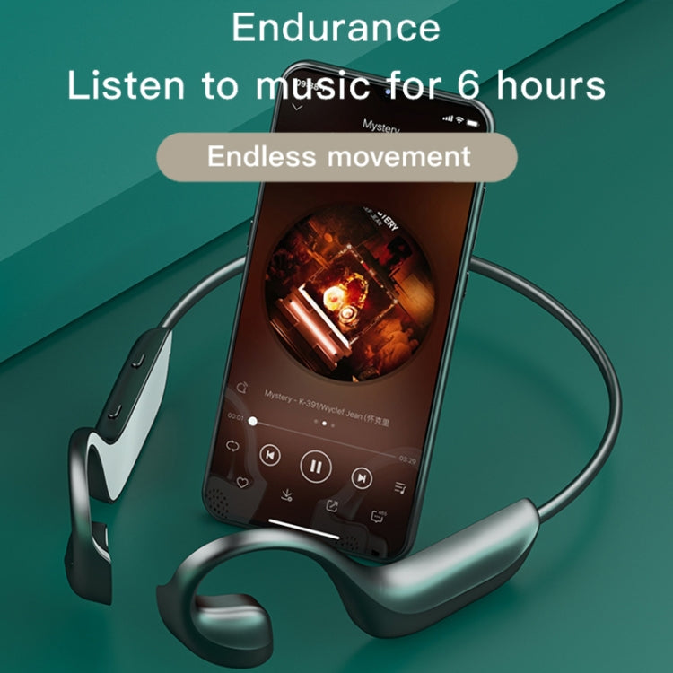 G100 Bluetooth 5.0 Wireless Ear-mounted Sports Waterproof Bone Conduction Earphone