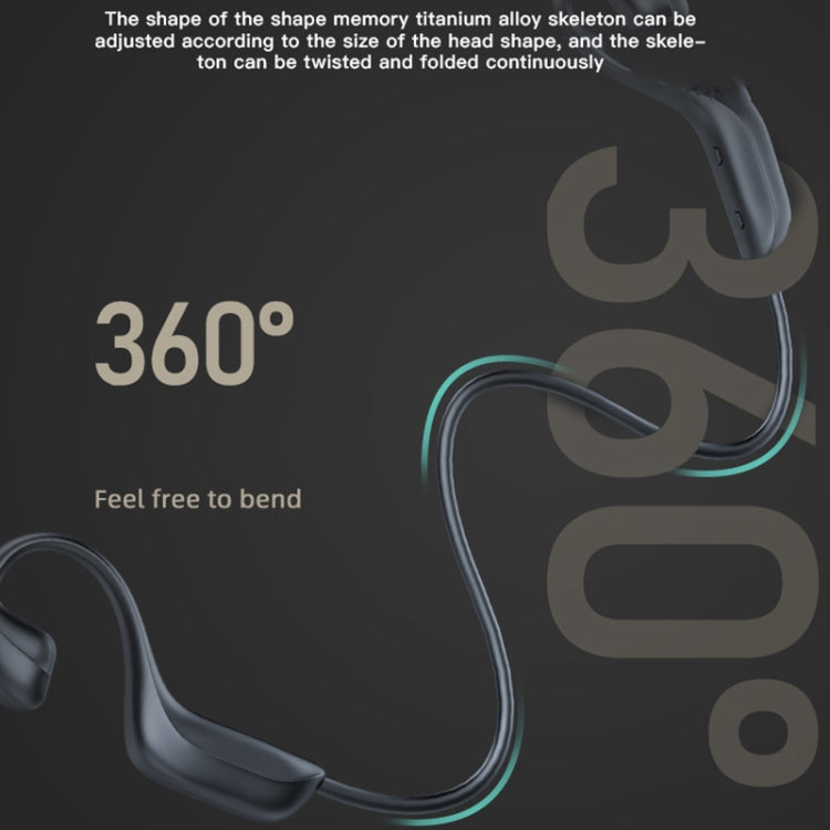 G100 Bluetooth 5.0 Wireless Ear-mounted Sports Waterproof Bone Conduction Earphone