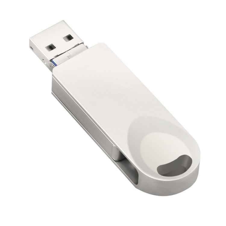 S29 3 in 1 16GB Micro USB + USB + 8 Pin Interface Metal Twister Flash Disk