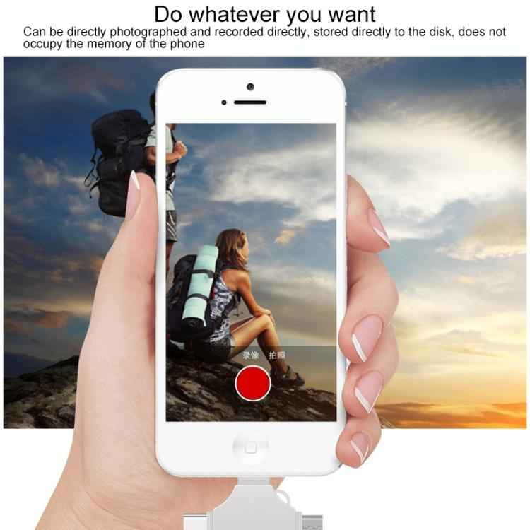 Cross 4 in 1 64GB 8 Pin + Micro USB + USB-C / Type-C + USB 3.0 Metal Flash Disk