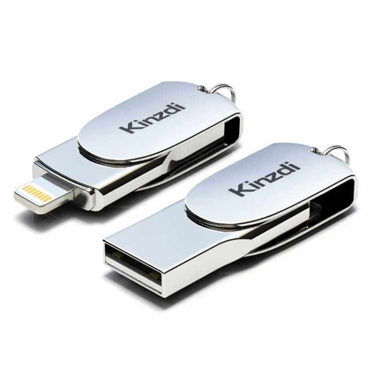 Kinzdi 32GB USB + 8 Pin Interface Metal Twister Flash U Disk