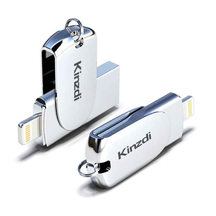 Kinzdi 32GB USB + 8 Pin Interface Metal Twister Flash U Disk