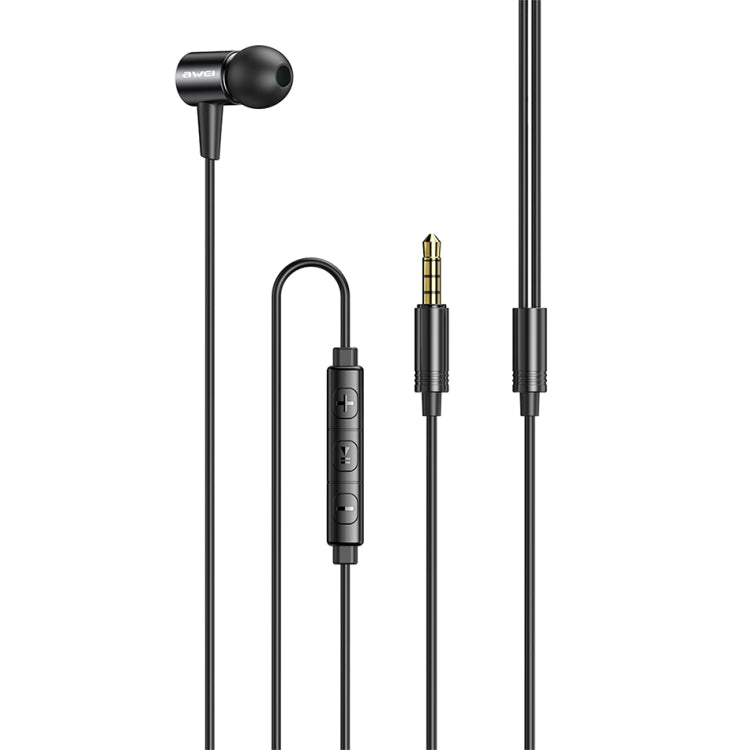 awei L2 3.5mm Plug In-Ear Wired Stereo Earphone with Mic