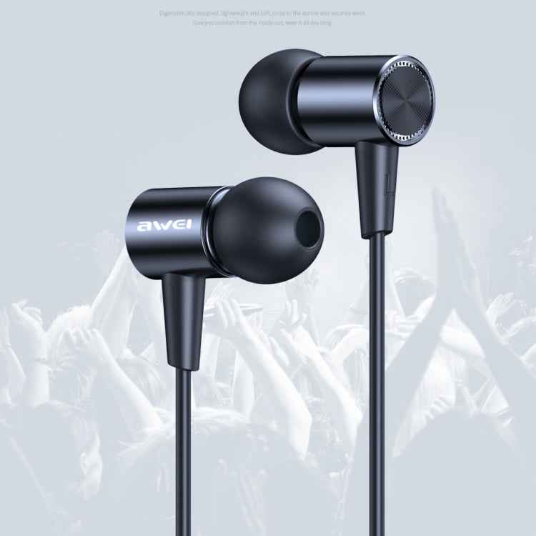 awei L2 3.5mm Plug In-Ear Wired Stereo Earphone with Mic