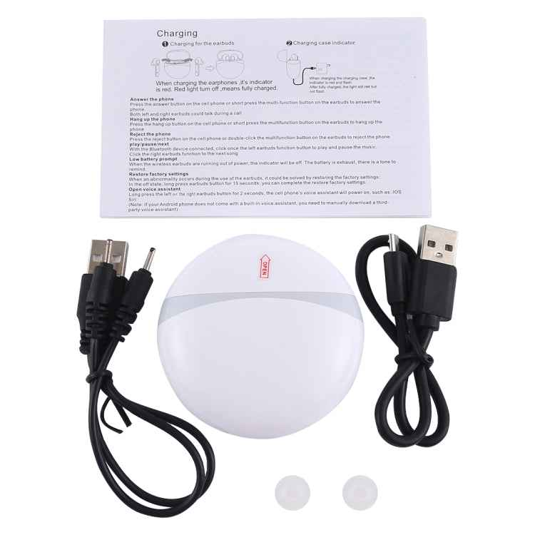 T12 TWS Ture Wireless Hi-Fi Stereo Bluetooth 5.0 Earphones with Charging Case