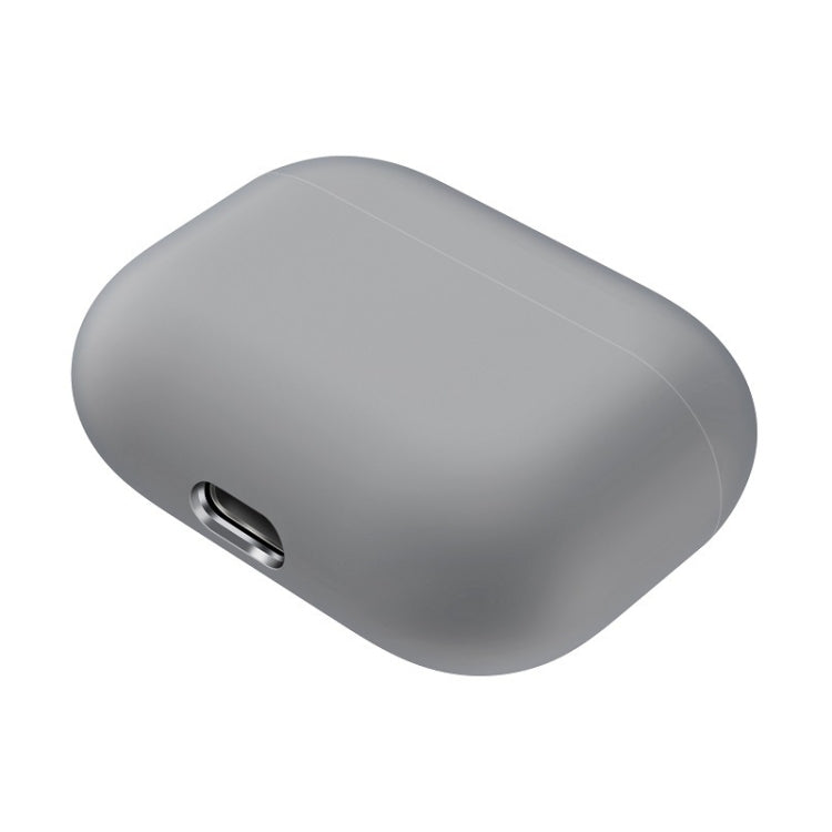 For AirPods Pro Solid Color Silicone Earphone Protective Case, Grey, Light Purple, Black, Yellow, Pink
