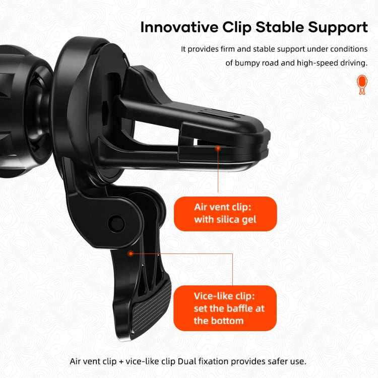 ROCK W31 Car Gravity Wireless Charging Air Outlet Bracket