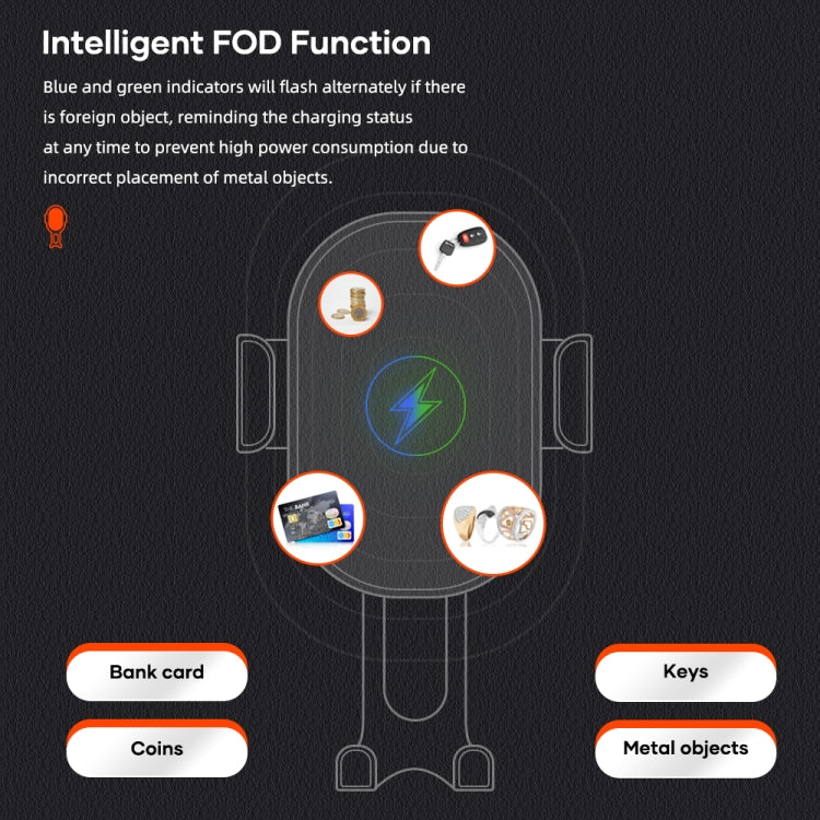 ROCK W31 Car Gravity Wireless Charging Air Outlet Bracket