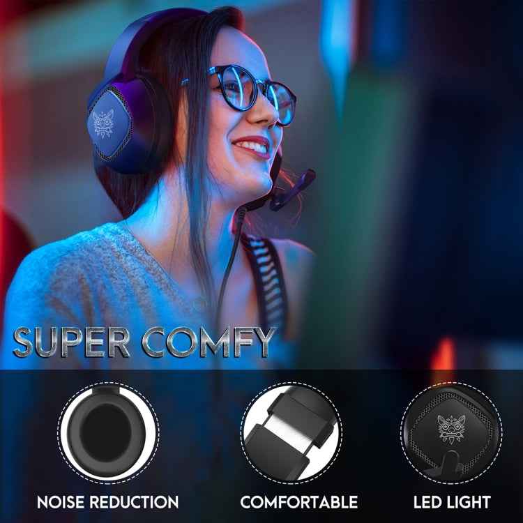 ONIKUMA K19 Single Plug Light Adjustable Gaming Headphone with Microphone