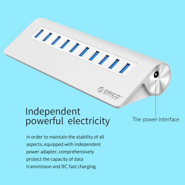 ORICO M3H10-U3-V2 Aluminum Alloy 10 USB 3.0 Ports HUB