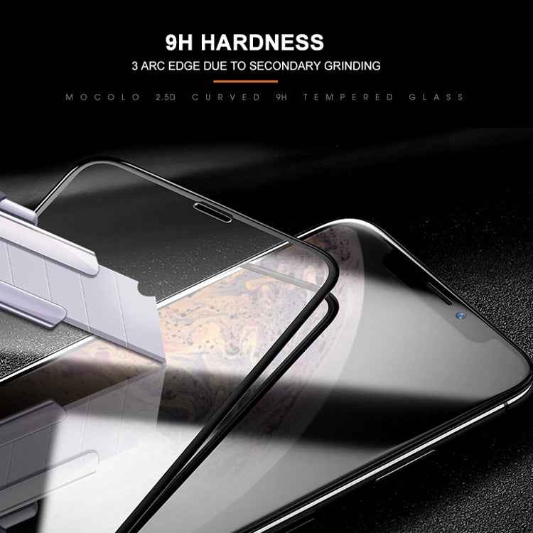 For iPhone XS / X mocolo 0.33mm 9H 2.5D Silk Print Tempered Glass Film