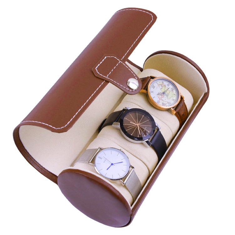 Portable Travel Watch Cylinder Protective Box Storage Bag