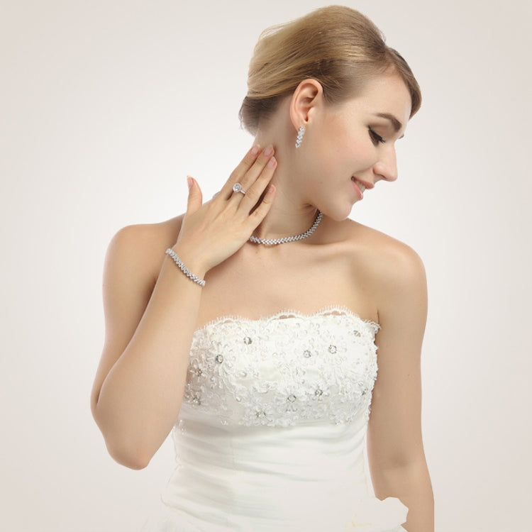 16cm Fashion Zircon Encrusted Roman Bracelets Platinum-plated Bracelet Jewelry