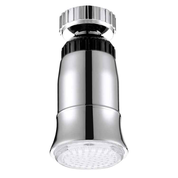 SDF2-B5 1 LED Temperature Sensor RGB LED Faucet Light Water Glow Shower, Size: 78 x 30mm, Interface: 22mm (Silver)