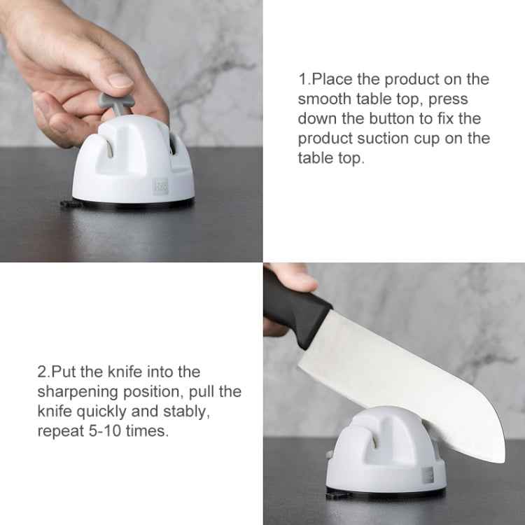 Original Xiaomi Youpin Huohou Kitchen Mini Double Wheel Knife Sharpener
