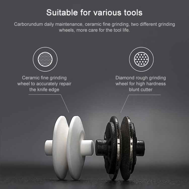 Original Xiaomi Youpin Huohou Kitchen Mini Double Wheel Knife Sharpener