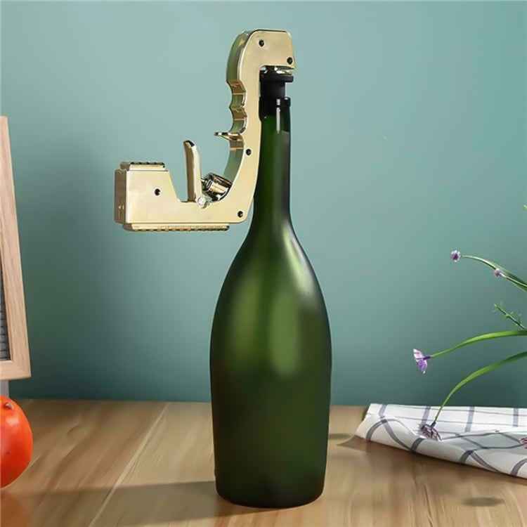 Plastic Wrapped Metal Bubbly Blaster Champagne Bottle Squirt Gun Bar Tool