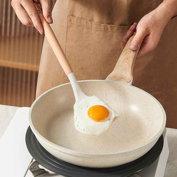 Kitchen Silicone Frying Scoop Fry Shovel Spatula Cooking Utensil