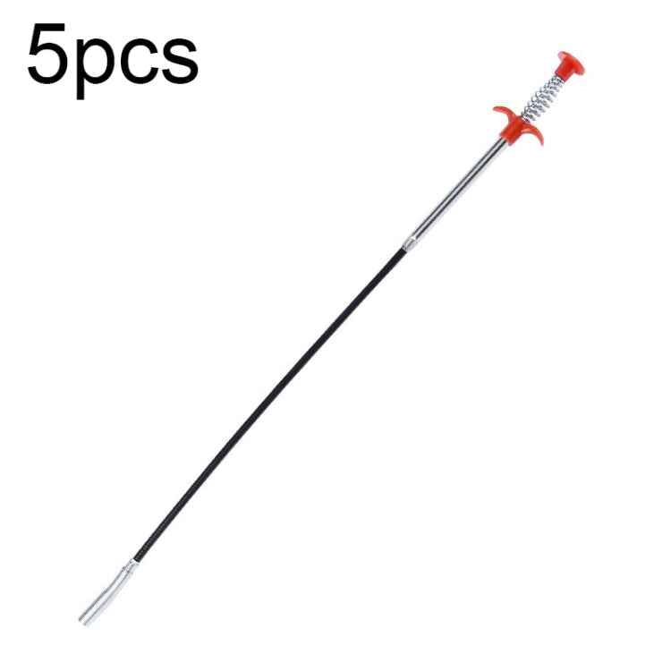 5pcs Multifunctional Four-claw Grapple Bendable Hose Sewer Dredge, Specification: 300cm