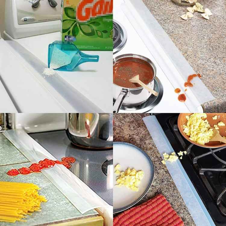 21 inches Gas Stove Slit Strip Antifouling Dustproof Waterproof Kitchen Sealing Strip