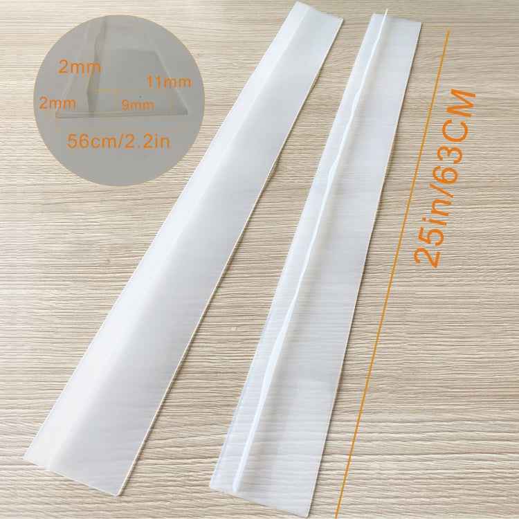 2 PCS 25 inches Gas Stove Slit Strip Antifouling Dustproof Waterproof Kitchen Sealing Strip