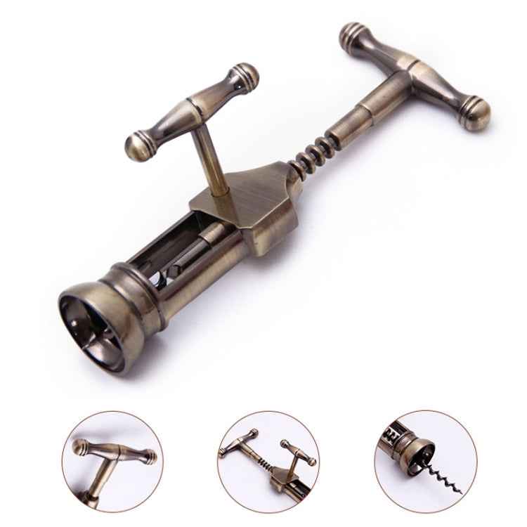 Multifunction Portable Screw Corkscrew Zinc Alloy Wine Bottle Opener, Packing: White Box