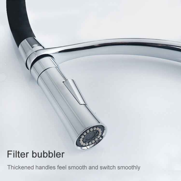 Kitchen Pull-out Faucet Hot Cold Home Retractable Rotating Faucet