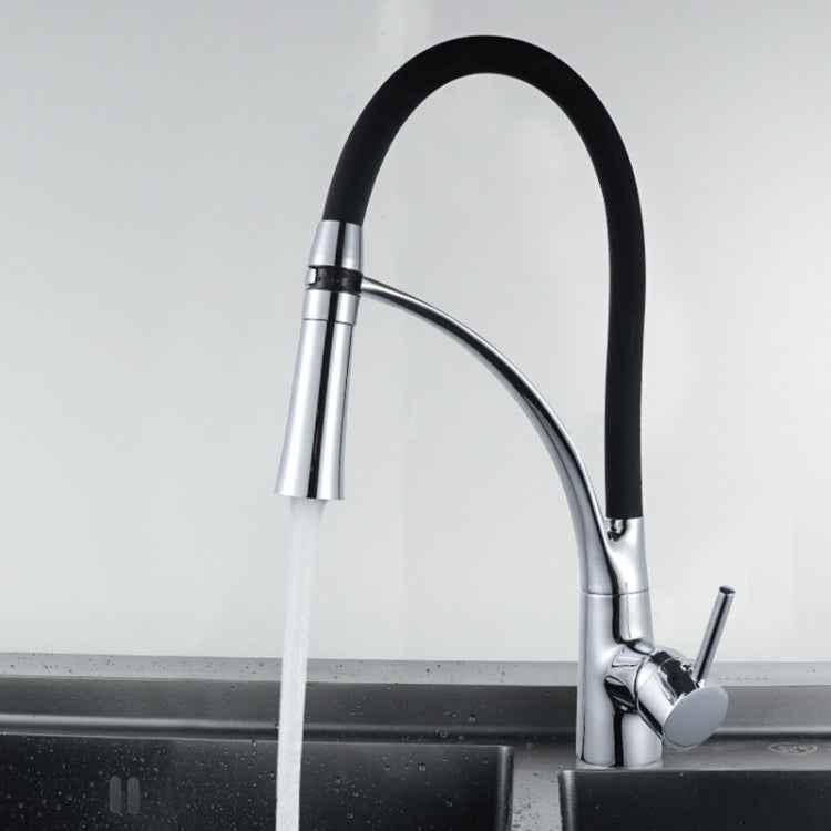 Kitchen Pull-out Faucet Hot Cold Home Retractable Rotating Faucet