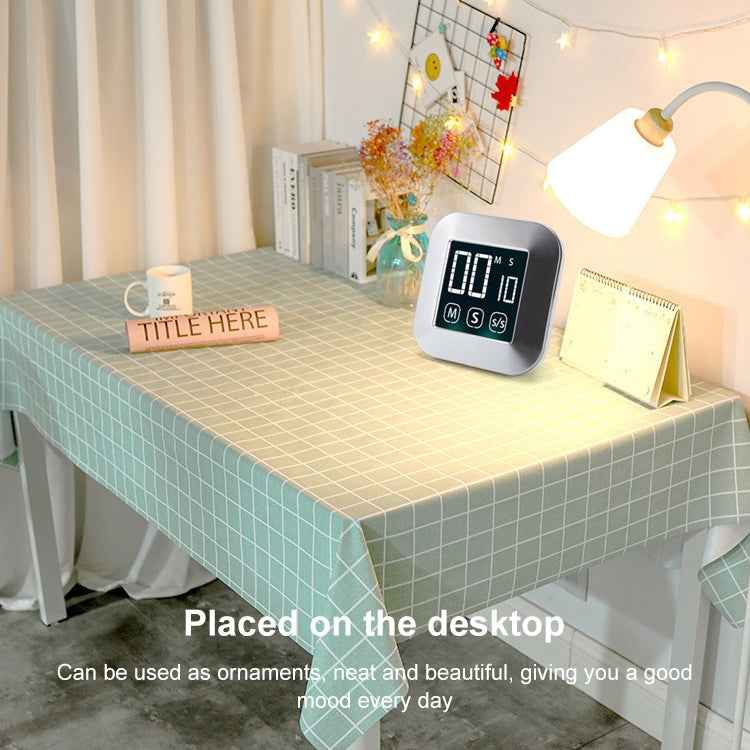 TS-83 Touch Timer Alarm Clock Kitchen Food LCD Large Screen Countdown Electronic Reminder