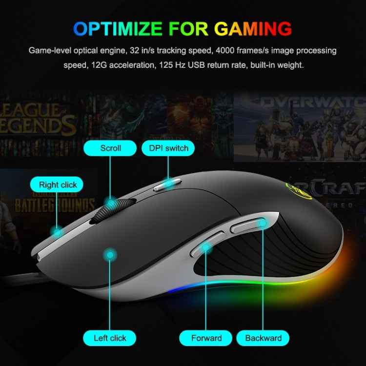 iMICE X6 Wired Mouse 6-button Colorful RGB Gaming Mouse