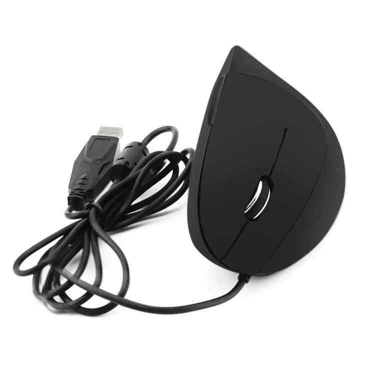 CM0093 Wired Version 2.4GHz Three-button Vertical Mouse for Left-hand, Resolution: 1000DPI / 1200DPI / 1600DPI, Cable Length:1.7m