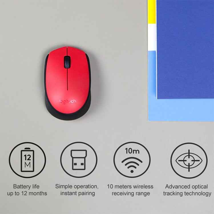 Logitech M170 1000DPI USB Wireless Mouse with 2.4G Receiver