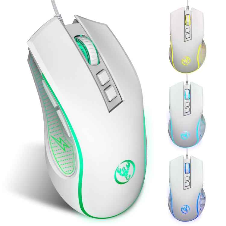 HXSJ X100 7-buttons 3600 DPI Cool Glowing Wired Gaming Mouse, Cable Length: 1.5m