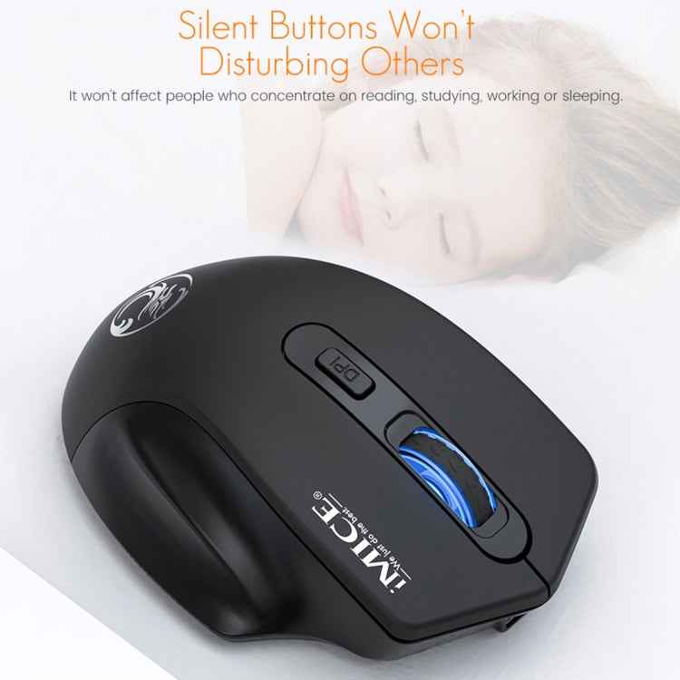 iMICE G-1800 Rechargeable 4 Buttons 1600 DPI 2.4GHz Silent Wireless Mouse for Computer PC Laptop