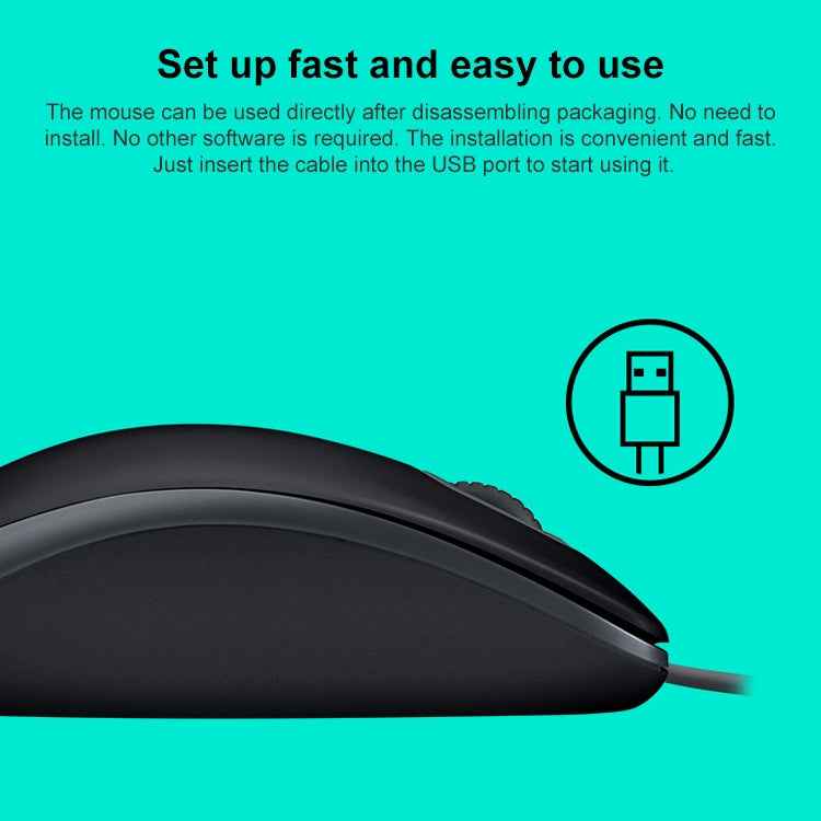 Logitech M110 1000DPI Wired Mouse USB Silent Mouse