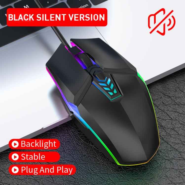 S700 Colorful Light USB Wired Office Gaming Mouse