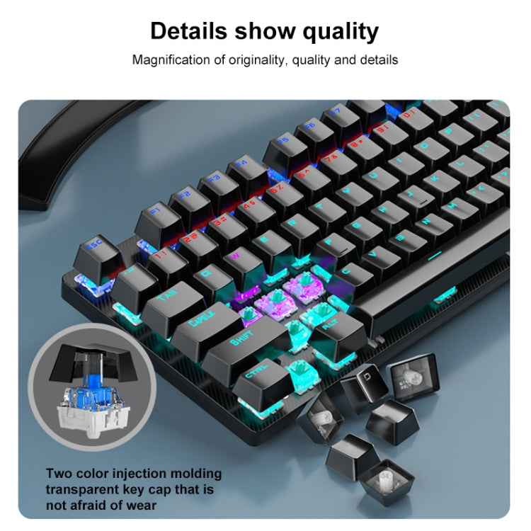 AULA S2022 USB Wired Mechanical Keyboard