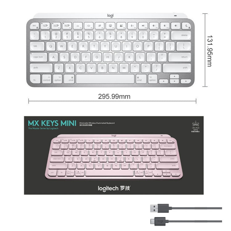 Logitech MX Keys Mini Wireless Bluetooth Ultra-thin Smart Backlit Keyboard
