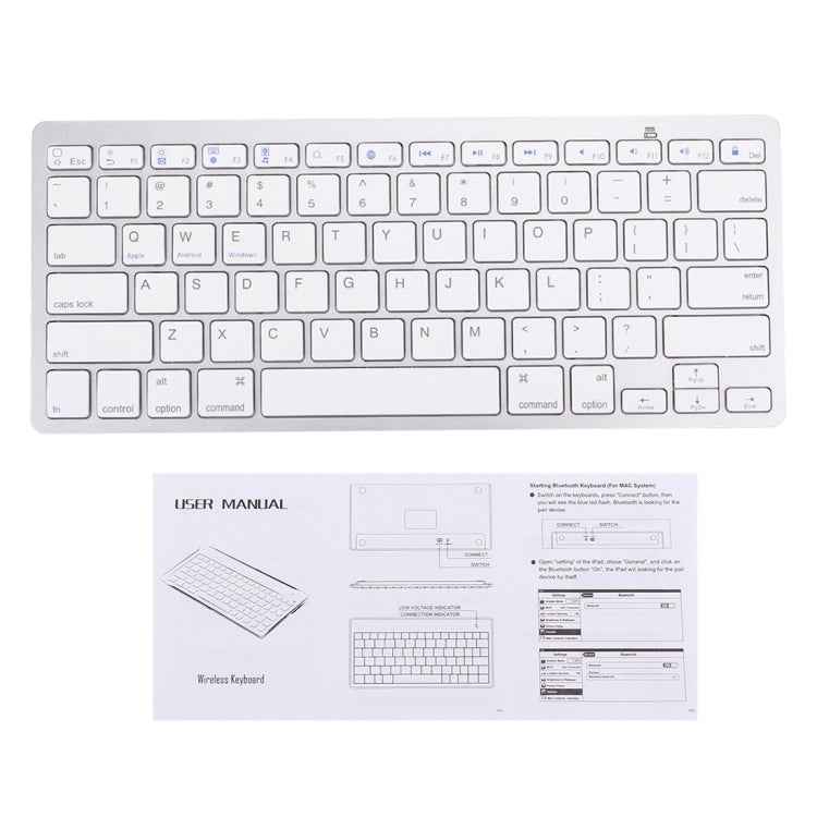 BK-3001 Bluetooth Wireless 78 Keys Ultrathin Keyboard for Windows / iPad / iPhone