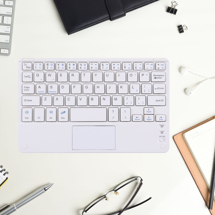 Bluetooth Wireless Keyboard with Touch Panel, Compatible with All Android & Windows 10 inch Tablets with Bluetooth Functions, 10 inch with Touch Panel