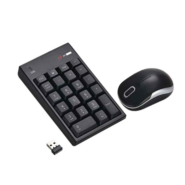 MC Saite MC-61CB 2.4GHz Wireless Mouse + 22 Keys Numeric Pan Keyboard with USB Receiver Set for Computer PC Laptop