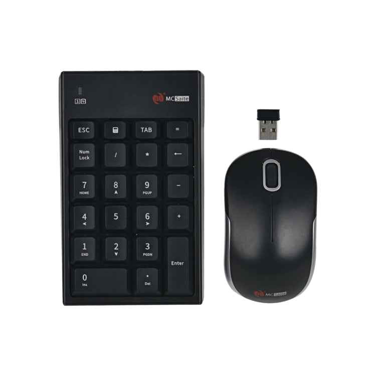 MC Saite MC-61CB 2.4GHz Wireless Mouse + 22 Keys Numeric Pan Keyboard with USB Receiver Set for Computer PC Laptop