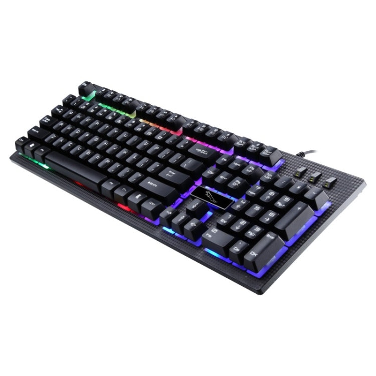 ZGB G20 104 Keys USB Wired Mechanical Feel Glowing Computer Keyboard Gaming Keyboard