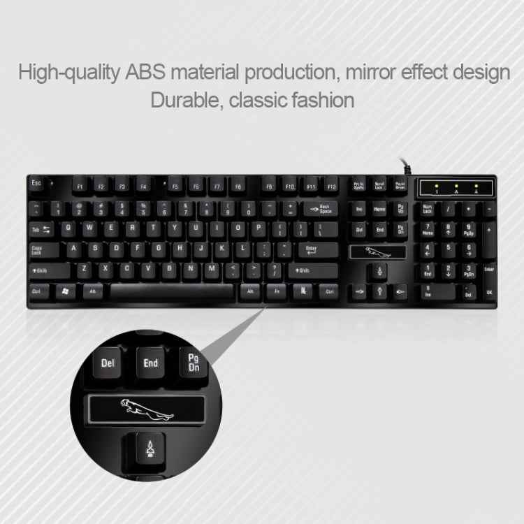 ZGB Q17 104 Keys USB Wired Suspension Gaming Office Keyboard for Laptop, PC