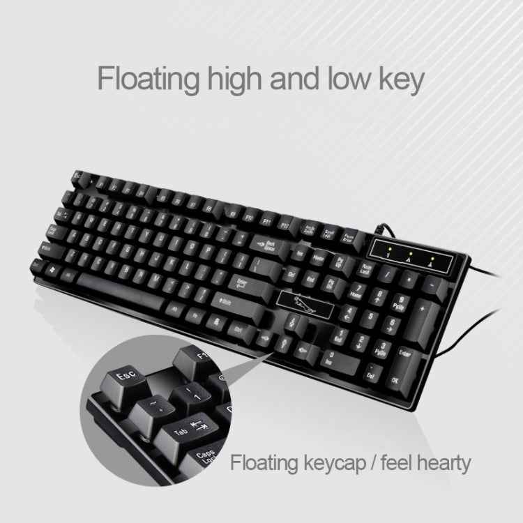 ZGB Q17 104 Keys USB Wired Suspension Gaming Office Keyboard for Laptop, PC