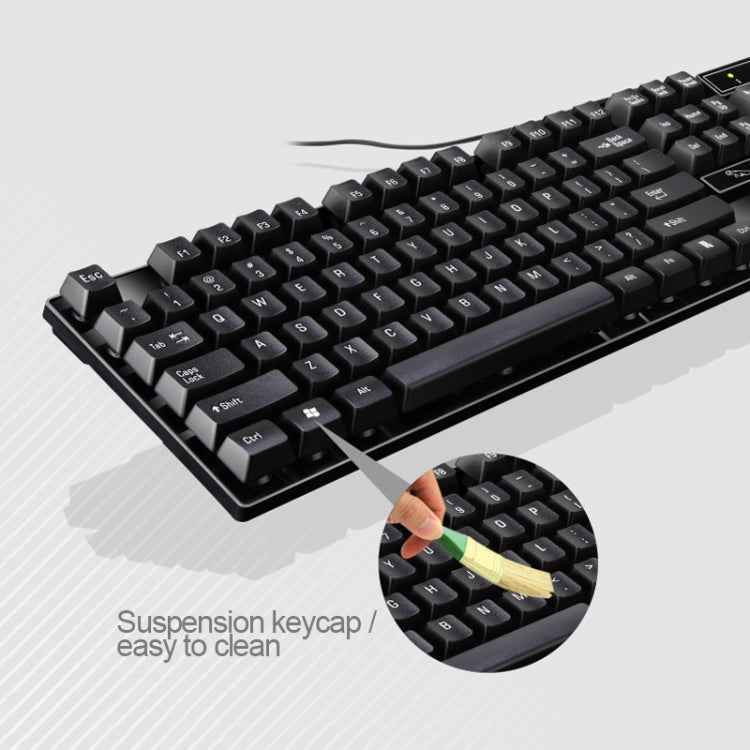 ZGB Q17 104 Keys USB Wired Suspension Gaming Office Keyboard for Laptop, PC