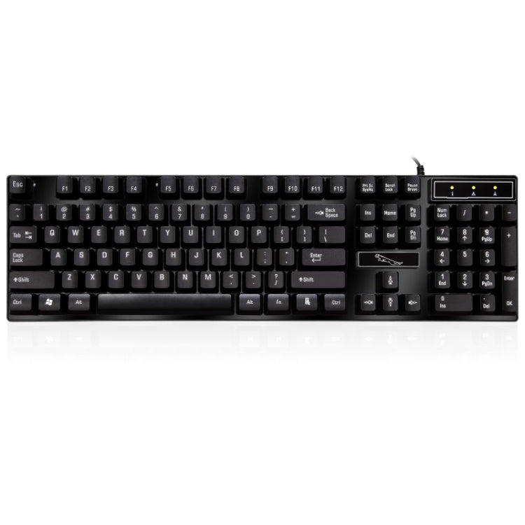 ZGB Q17 104 Keys USB Wired Suspension Gaming Office Keyboard for Laptop, PC
