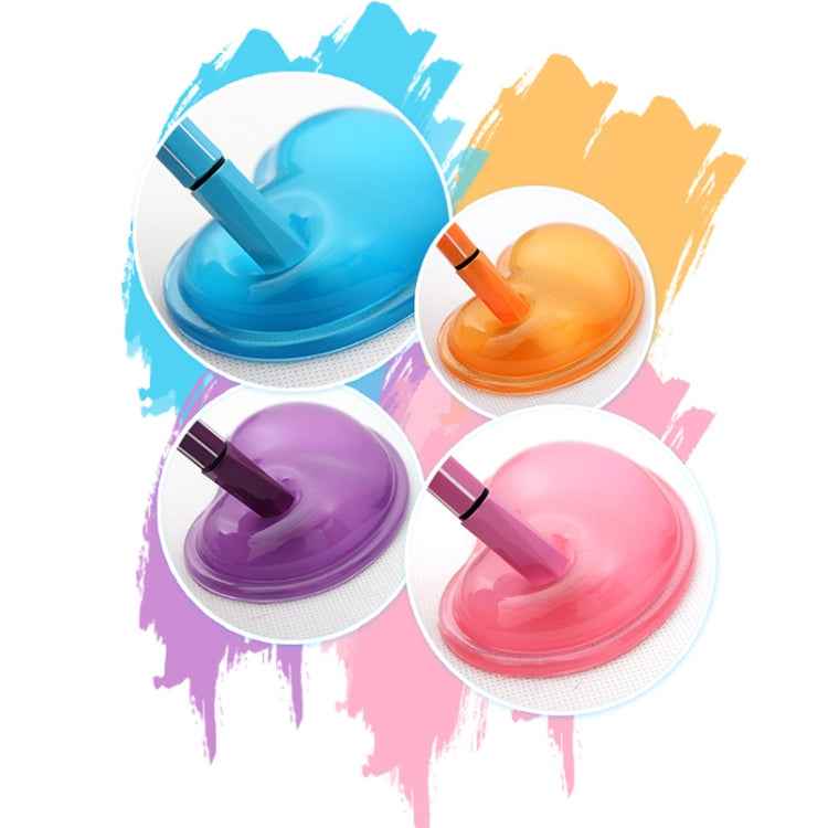 MONTIAN 2 PCS Transparent Silicone Bracer Heart-shaped Mouse Wrist Supporter, Random Color Delivery