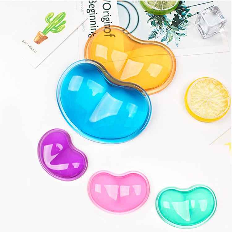 MONTIAN 2 PCS Transparent Silicone Bracer Heart-shaped Mouse Wrist Supporter, Random Color Delivery
